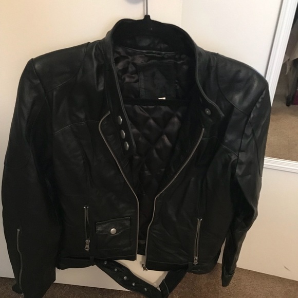 leather Jackets & Coats Nice Black Leather Jacket Poshmark
